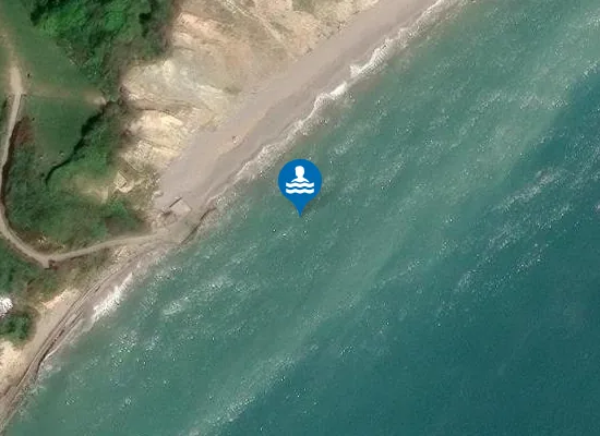 Satellite view of Whitecliff Bay