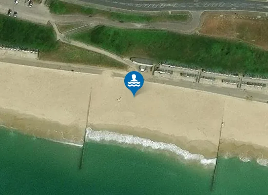 Satellite view of Bournemouth Southbourne