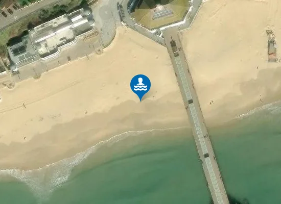 Satellite view of Bournemouth Pier