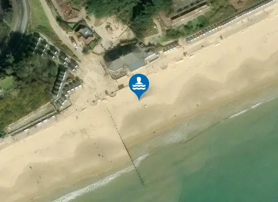 Satellite view of Bournemouth Alum Chine