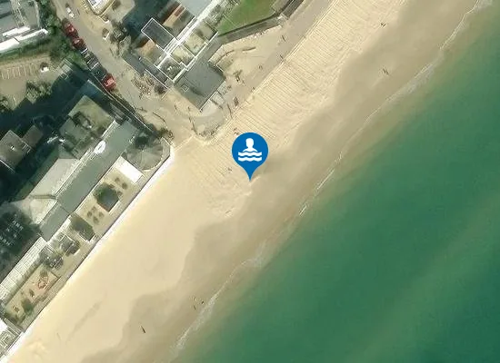 Satellite view of Poole Shore Road Beach