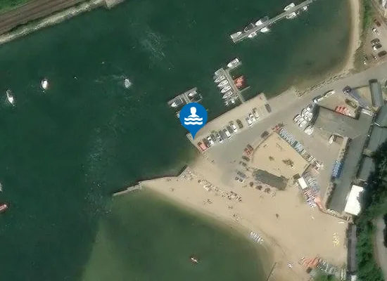Satellite view of Poole Harbour Rockley Sands