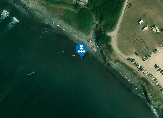 Satellite view of Kimmeridge Bay