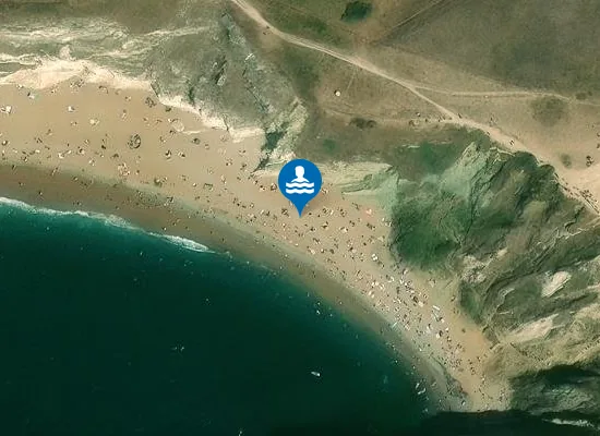 Satellite view of Durdle Door West