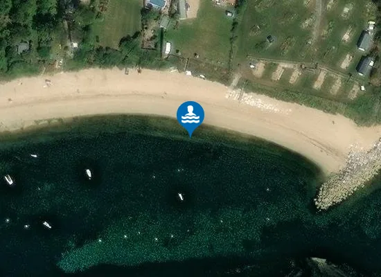Satellite view of Ringstead Bay