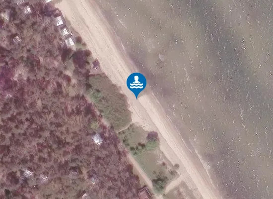 Satellite image of GREIFSWALDER BODDEN ZELTPLATZSTRAND ZICKER ZUDAR