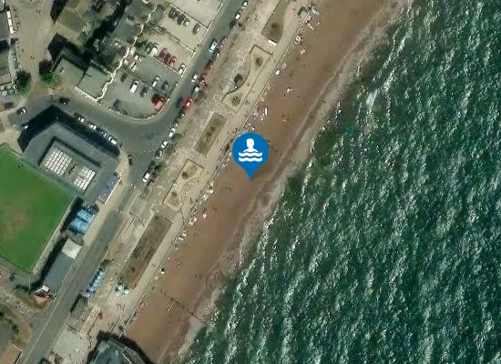 Satellite view of Teignmouth Town