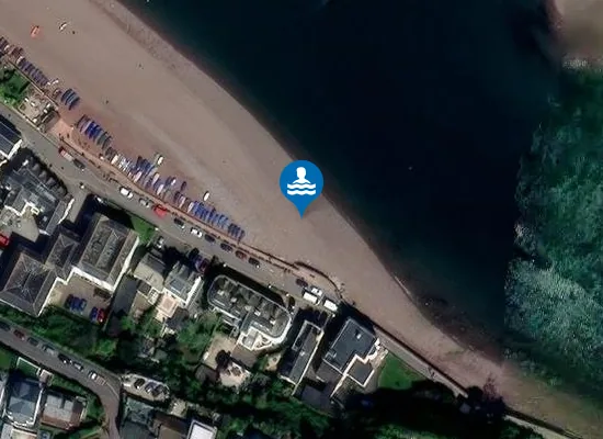 Satellite view of Shaldon