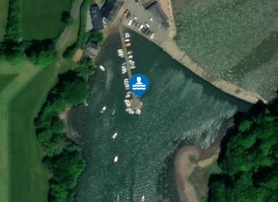 Satellite view of Stoke Gabriel, Dart Estuary