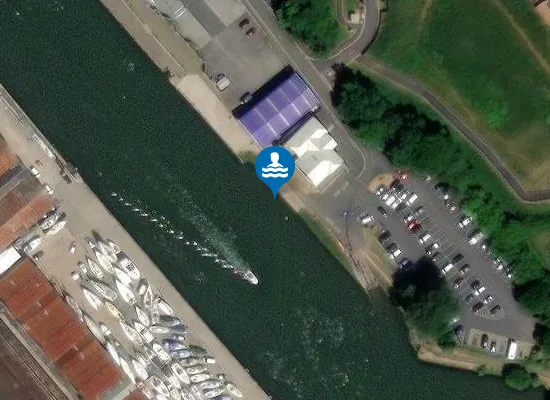 Satellite view of Steamer Quay, Dart Estuary