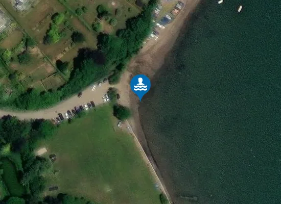 Satellite view of Dittisham, Dart Estuary