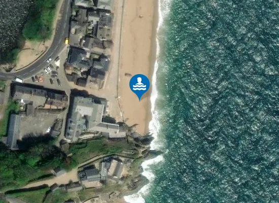 Satellite view of Slapton Sands Torcross