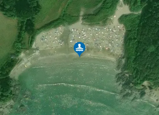 Satellite view of Mothecombe