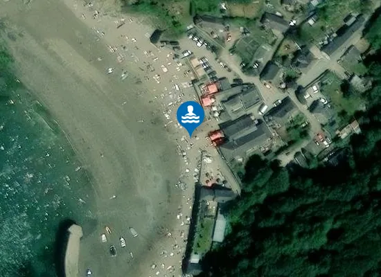 Satellite view of Polkerris