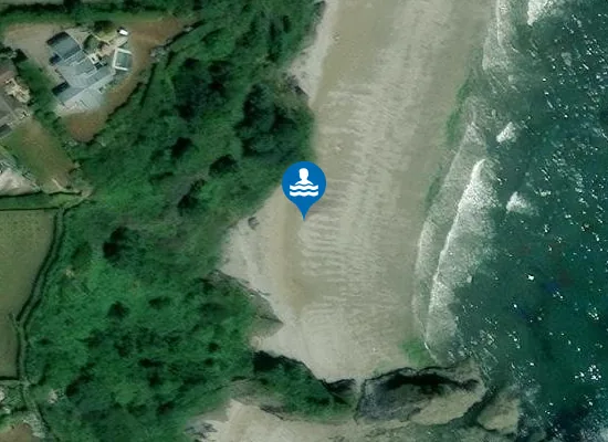 Satellite view of Polstreath