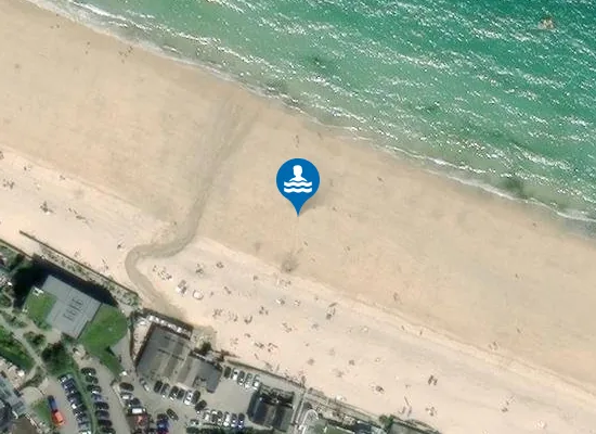 Satellite view of Carbis Bay