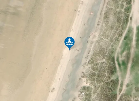 Satellite view of Gwithian Towans