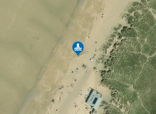 Satellite view of Holywell Bay