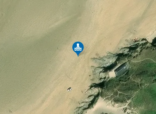 Satellite view of Crantock