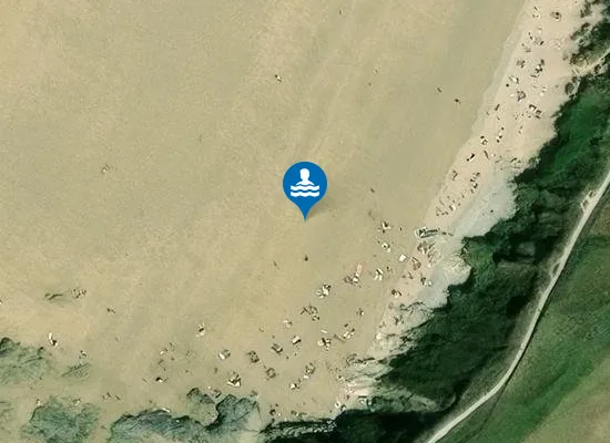 Satellite view of Fistral South