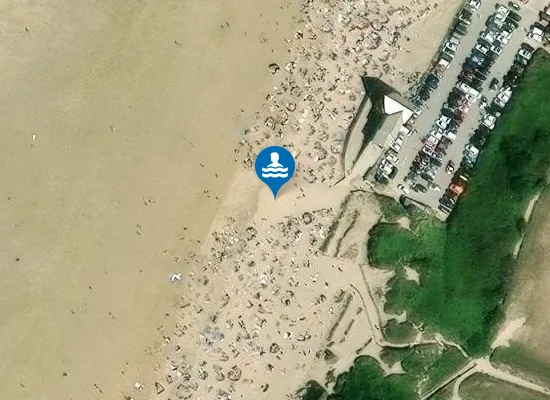 Satellite view of Fistral North