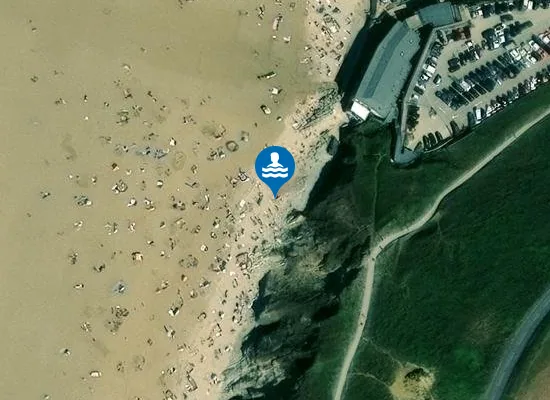 Satellite view of Watergate Bay