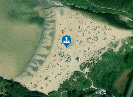 Satellite view of Porthcothan