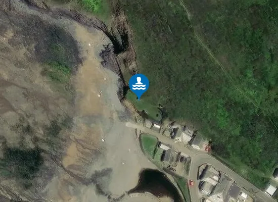 Satellite view of Crackington Haven