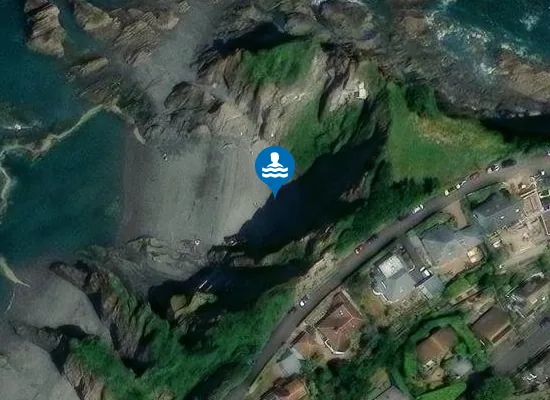 Satellite view of Ilfracombe Tunnels Beach
