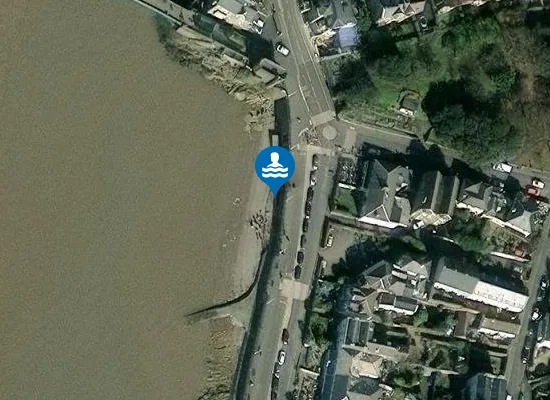 Satellite view of Clevedon Beach