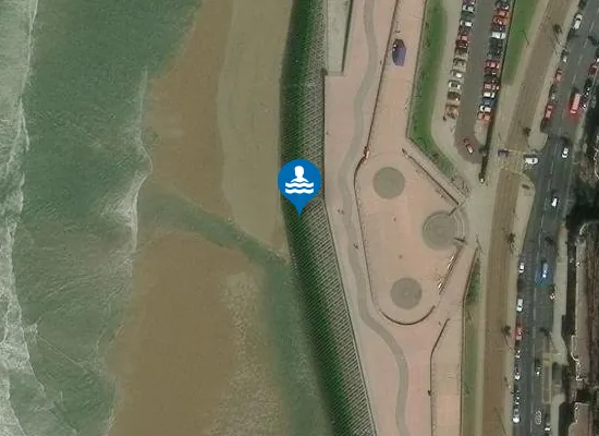 Satellite view of Blackpool South