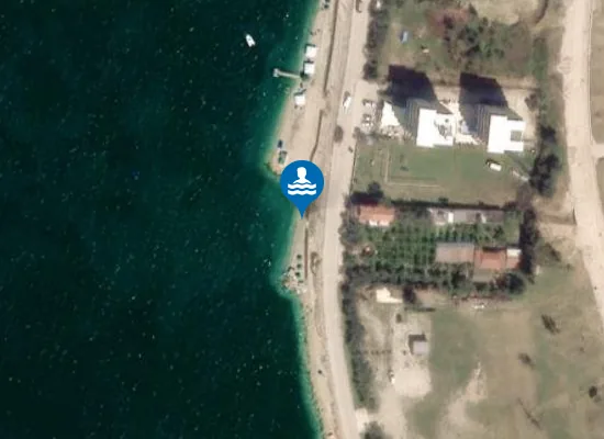 Satellite image of Amanti's Beach