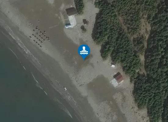 Satellite image of Cuba Beach, Vlore