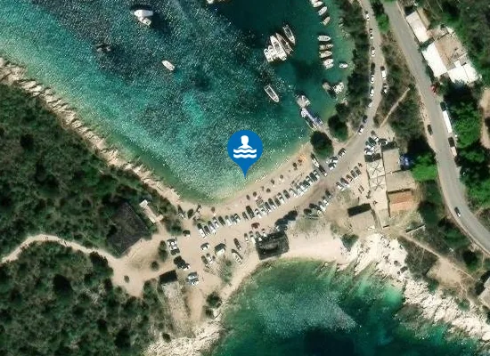 Satellite view of Porto Palermo Beach
