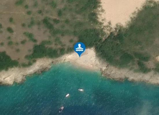 Satellite image of Goat beach