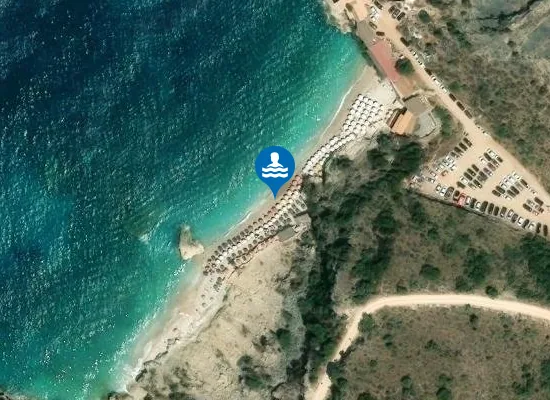Satellite image of Plazhi i Pulëbardhës