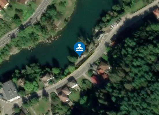 Satellite view of Vrućica