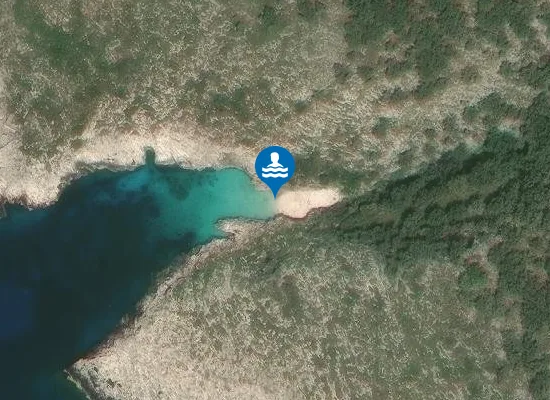 Satellite image of Skaloma Beget Beach