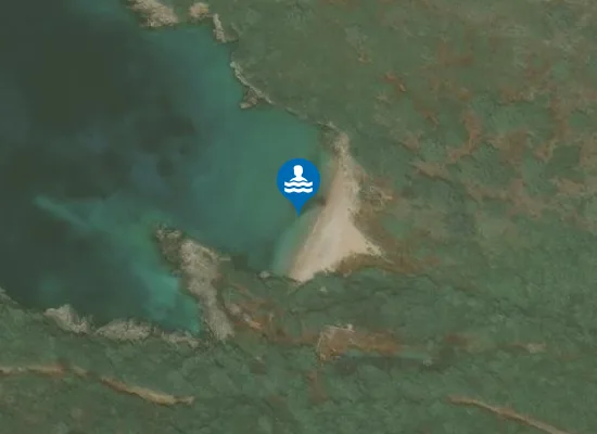 Satellite image of Bristan Beach