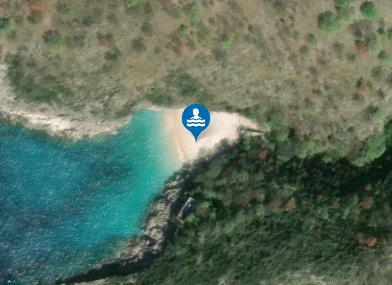 Satellite image of San Andrea Beach