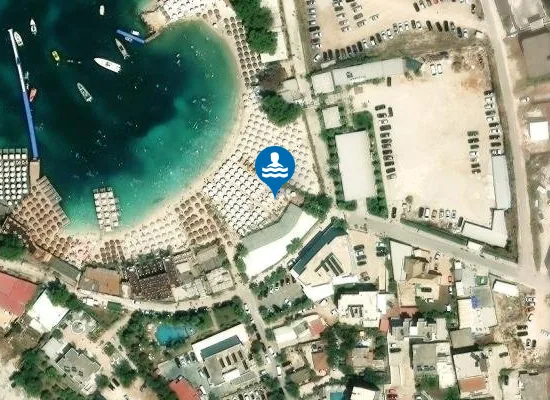 Satellite view of King beach