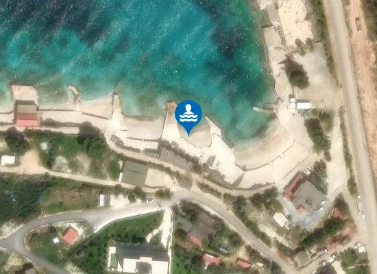 Satellite view of Free public beach