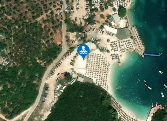 Satellite image of Puerto Rico Beach