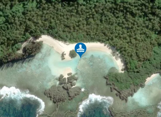 Satellite image of Plage de Shabadran