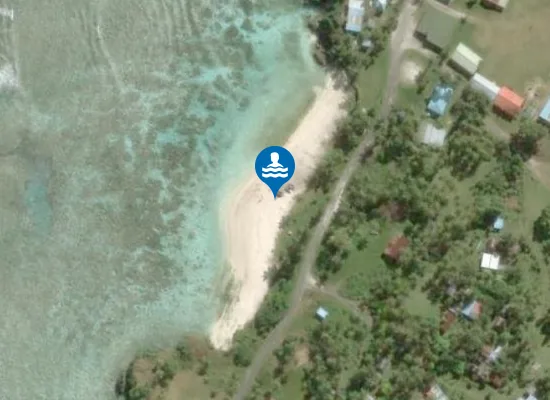 Satellite image of Eni Beach