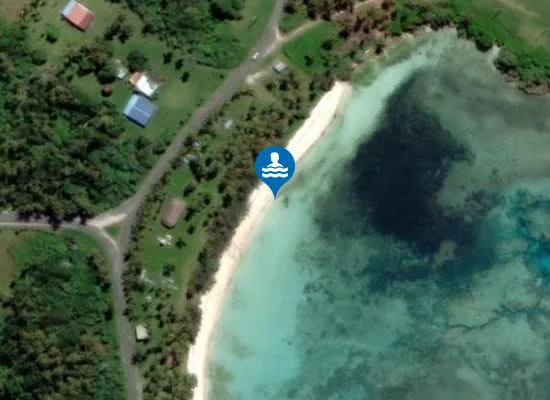 Satellite image of Plage de la baie des tortues