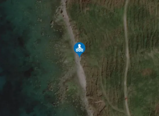 Satellite view of Wild Beach