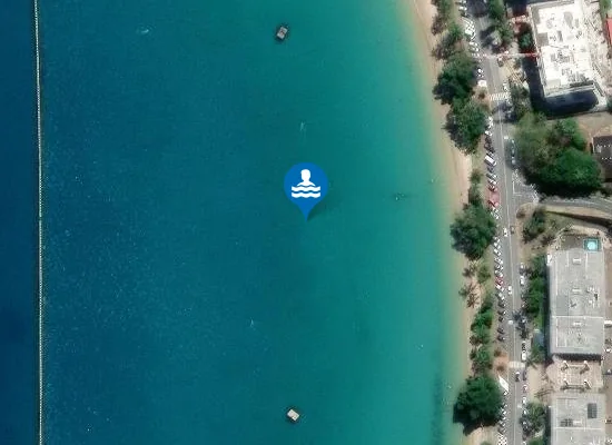 Satellite view of Plage de la Baie des Citrons