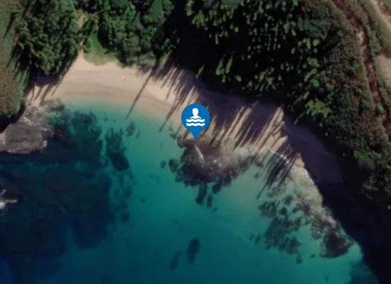 Satellite view of Plage de La Baie des Tortues
