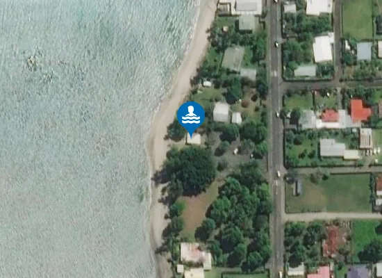 Satellite image of Plage publique de Rohotu